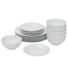 Kitchen Combo Set Home Essential Total Dinnerware Set 18 Piece Plates Bowls