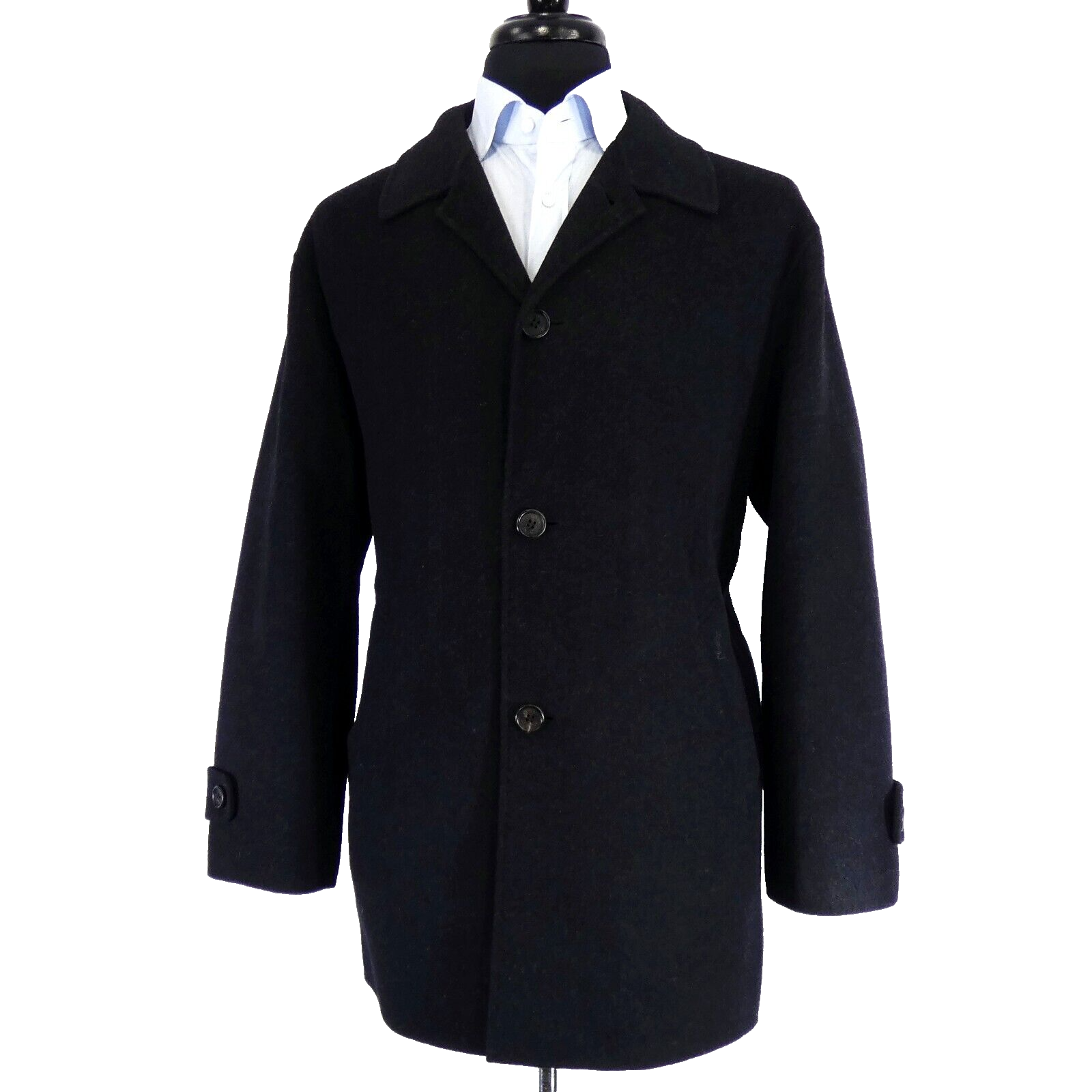 Cappotto Saint Laurent nero monopetto P originale