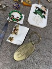 MEN'S VINTAGE JUNK DRAWER LOT KNIVES KEY CHAINS JEWELRY TIE TACKS & OLD STUFF! — photo 9