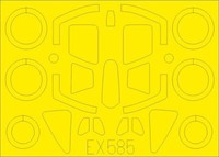 MW22 Eduard EX585 SU-17/22UM3K 1/48 Mask For Kitty Hawk