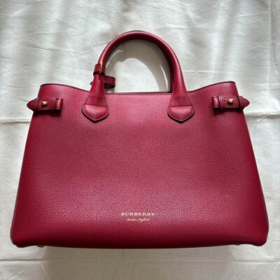 BURBERRY GOLFボストンバッグ　PVC×レザー　ワインレッド BURBERRY GOLFボストンバッグ PVC×レザー ワインレッド BURBERRY GOLF