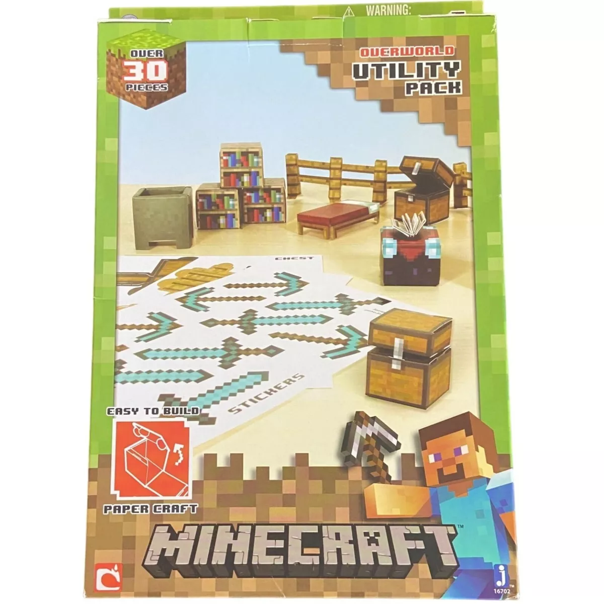 Minecraft Papercraft Deluxe Pack Paper Craft - OverWorld - New