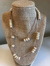 J.CREW PEARLS ON A STRING MULTI USE NECKLACE / WRAP BRACELET 