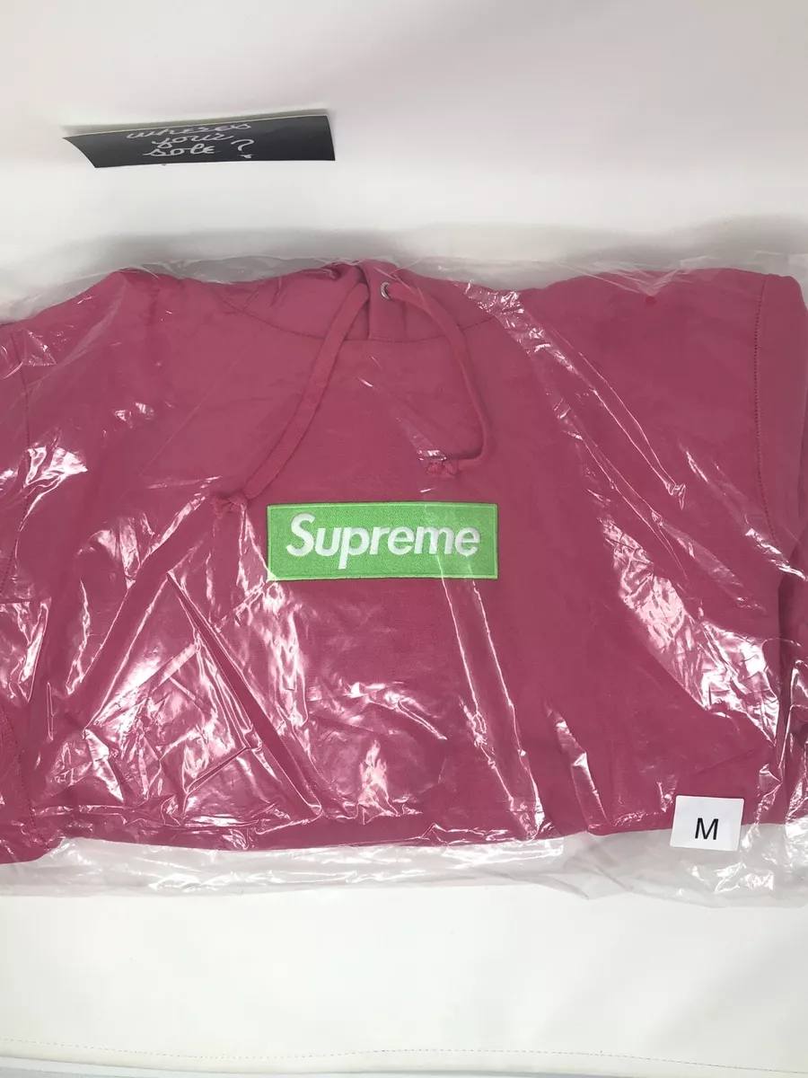 Supreme Pink Box Logo Hoodie