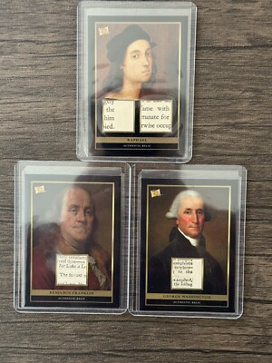 Franklin, Washington, Raphael News Paper Relic (3 Cards)