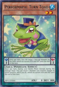 Performapal Turn Toad - MP15-EN066 - Rare - 1st Edition x3 - Near Mint