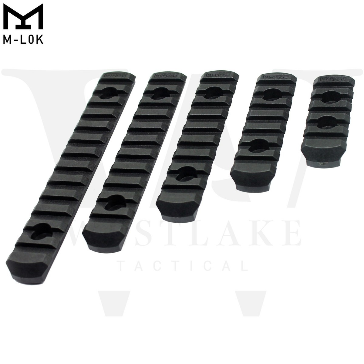 Rail Picatinny OKBY - 5 Slots - Alliage Aluminium - Pour Montage Accessoires Arme