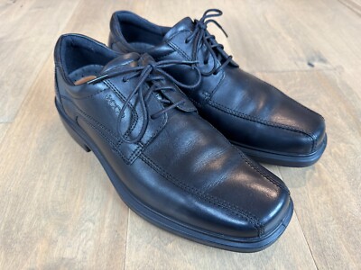 ECCO Helsinki 2 Bike Toe Tie Shoe Black Leather Shoes Mens  display picture 1