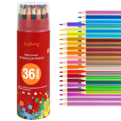 36 Watercolor Pencils Set Water Soluble Artist Drawing Pencils Adult Coloring