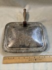 Vintage Silver Plated Wood Handled Crumb Tray — photo 6