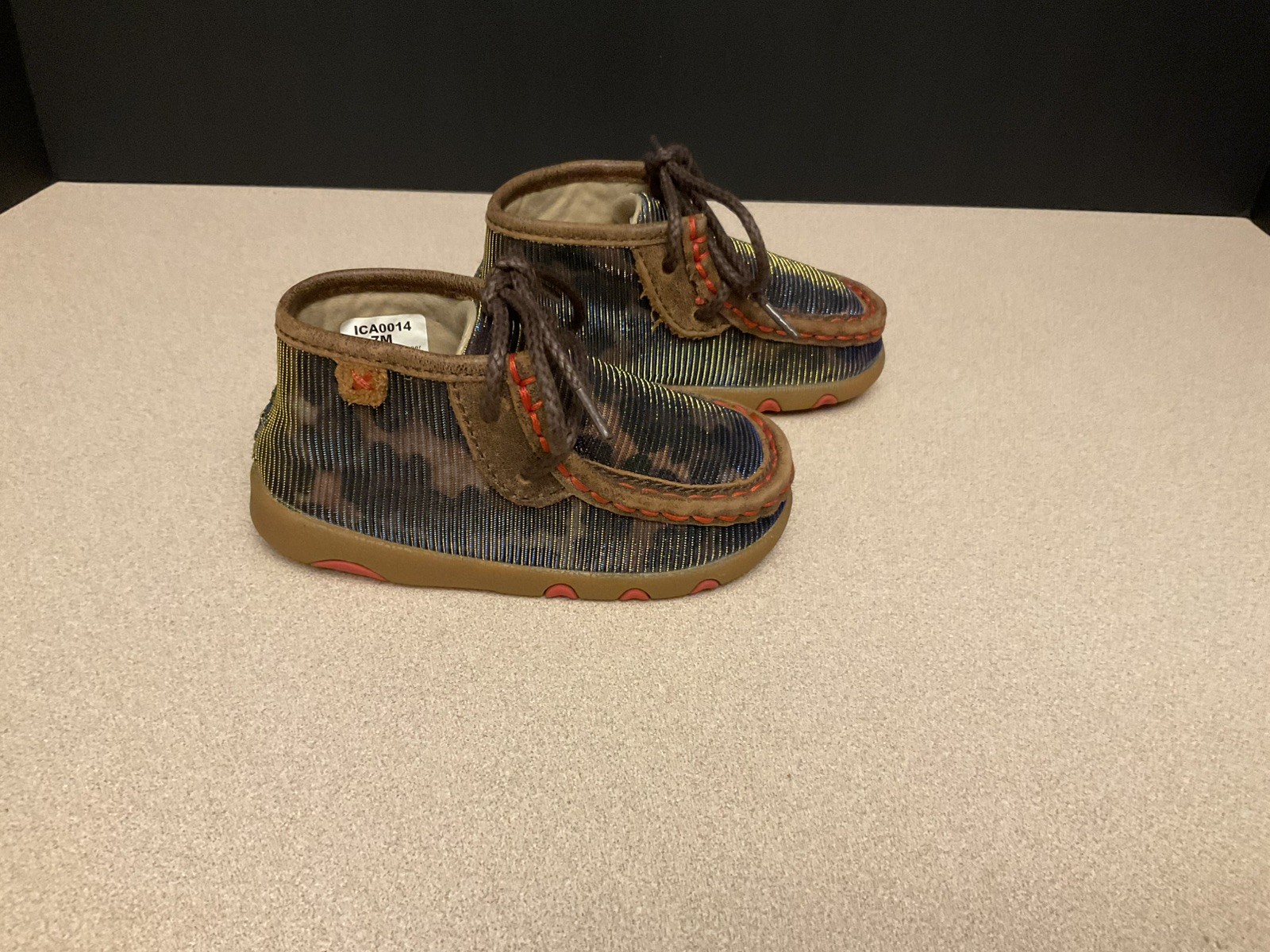 Toddler Girls Twisted X Shiny Leopard Chukka Boots. Size 7C. Great Condition!!!