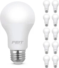 A19 LED Light Bulb, 60W Equivalent, E26 Medium Base, 800 Lumen, 3500K Neutral Wh