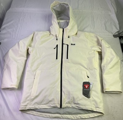 Helly Hansen Men's Juniper 3.0 Hooded Ski Jacket-White-Size: XL