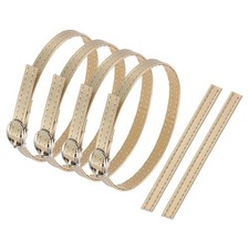 2 Pair Replacement Ankle Strap for Heels Shoe Bands Champagne Gold
