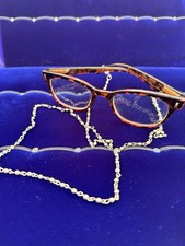 Silver tone metal Sunglass, Eyeglasses Or Reading Glasses Chain