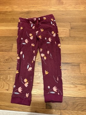 Carter s Toddler Floral Pants Burgundy Pink Yellow Size 5T