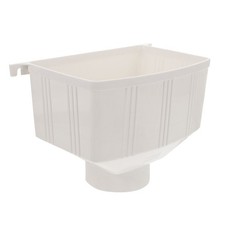 Reusable Plastic Downspout Connector White for Outdoor Rainwater Drainage