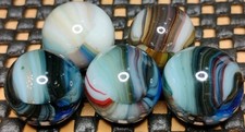 .60"-.57" JABO/SMS MARBLES LOT GLASS TOYS MINT-/NM