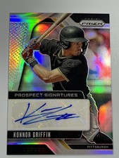 Konnor Griffin 2025 panini prizm #PS-KG Prospect Signature Auto Silver Prizm