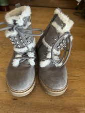 Girls Fur Boots Wonder Nation Size One Bling