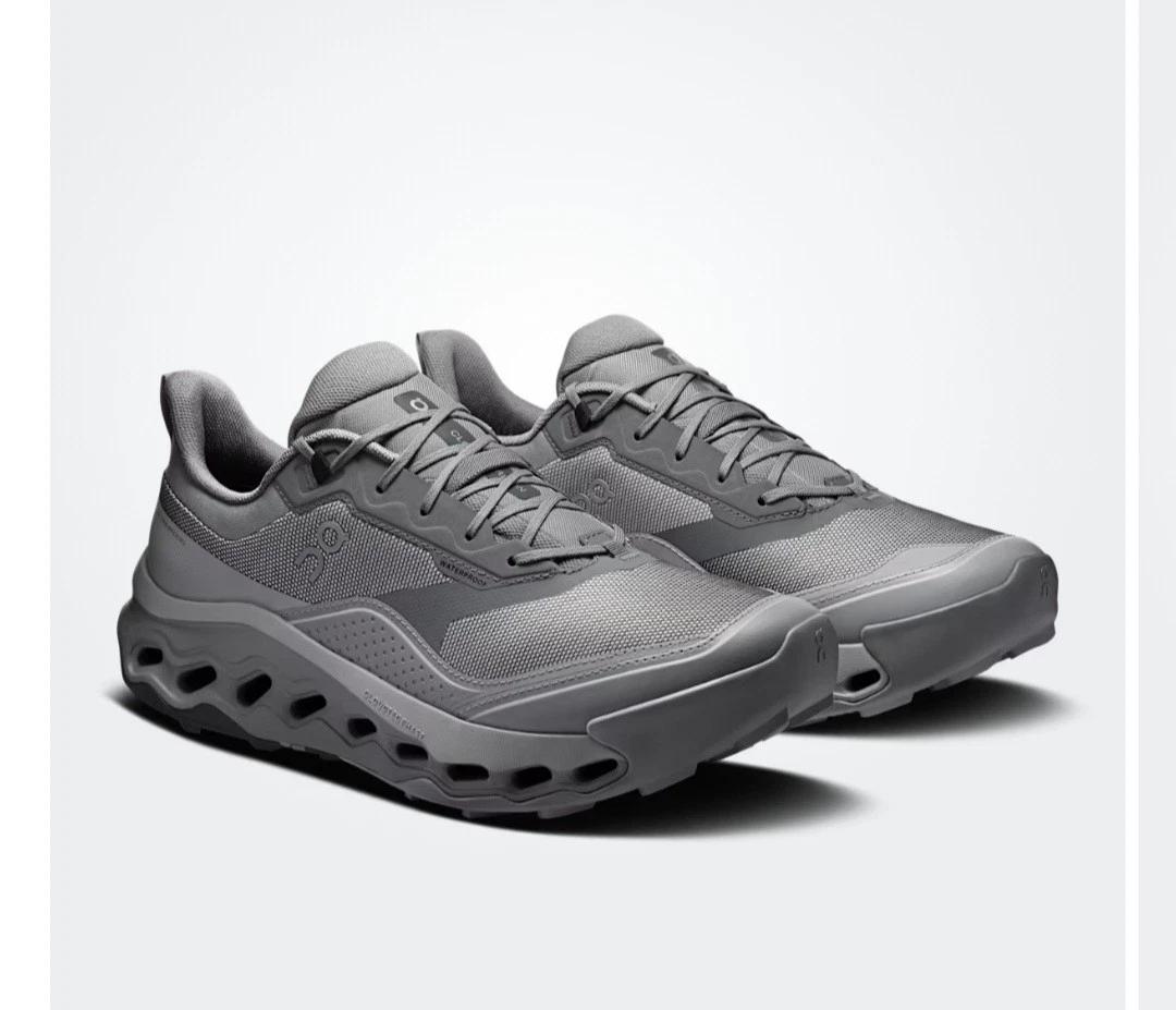 On Cloudhorizon 2 WP Men's Waterproof Hiking Athletic Shoes Gray Low Top