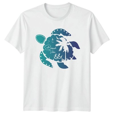Beach Vibes T-Shirt Meeresschildkröte Strand Sommer Urlaub Geschenk für Sie und Ihn