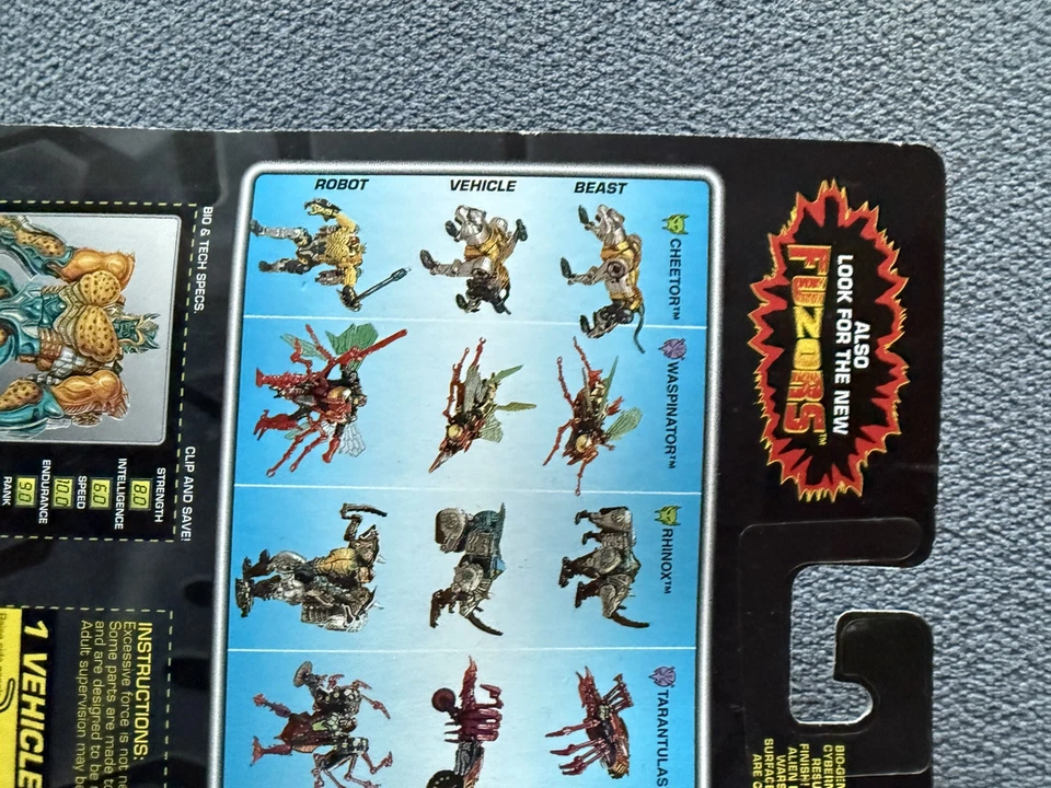 TRANSFORMERS BEAST WARS DELUXE TRANSMETALS HEROIC MAXIMAL CHEETOR 1997 New - Image 3 of 4