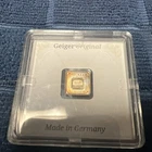 1 Gram Silver Bar GEIGER Original Premium in Square Capsule Assay .999 fine