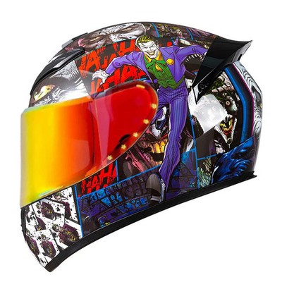Unisex DOT Certified Full Face Motorcycle Helmet Safety Motobike Scooter Casco M