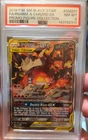 2019 Pokemon Black Star Promo #SM201 Full Art Reshiram & Charizard GX PSA 8