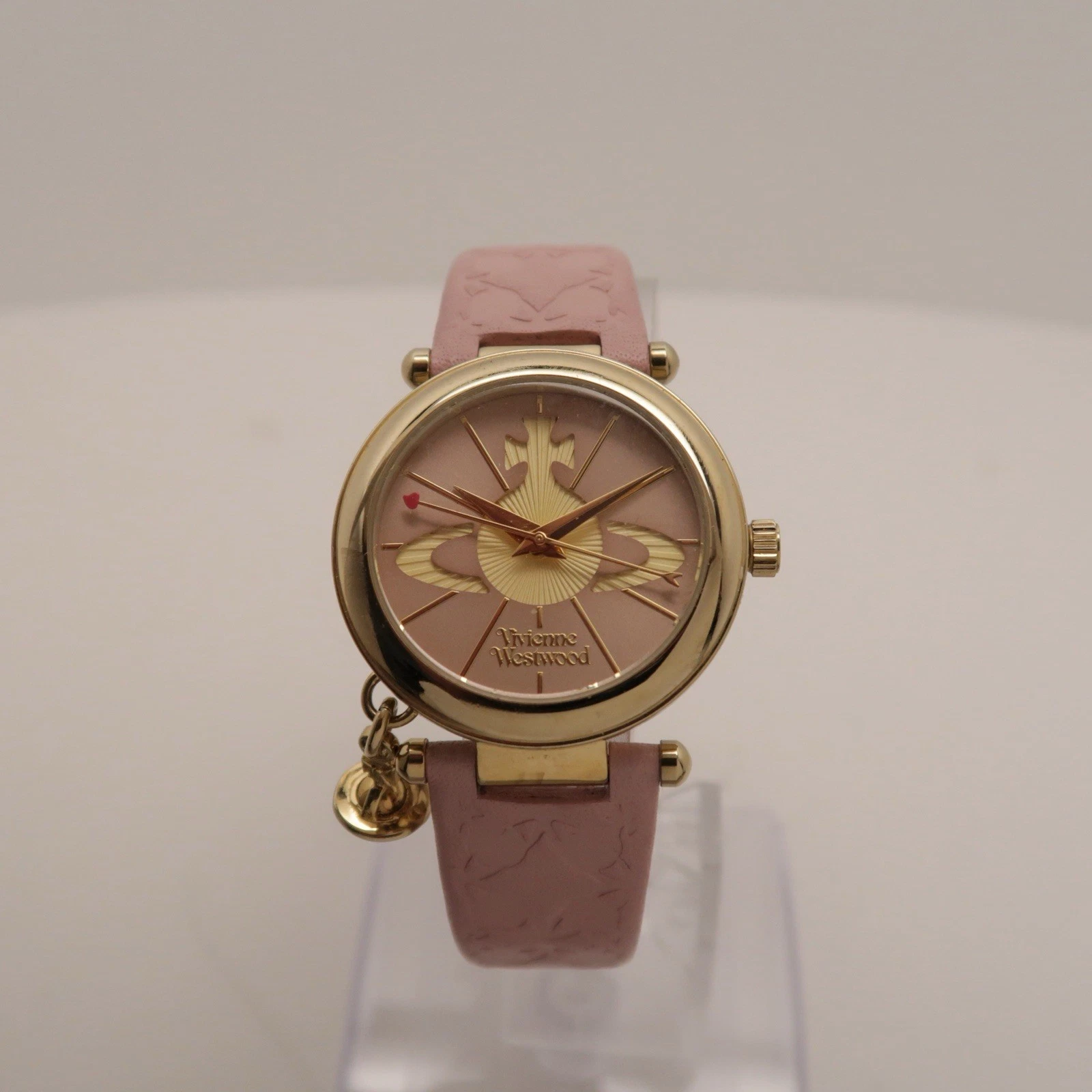 VIVIENNE WESTWOOD VV006PKPK Pink Swiss Quartz Women Vintage Watch W418 *WORKING