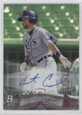 2014 Bowman Platinum Prospects Green Refractor /399 Curt Casali #AP-CC Auto 0c2