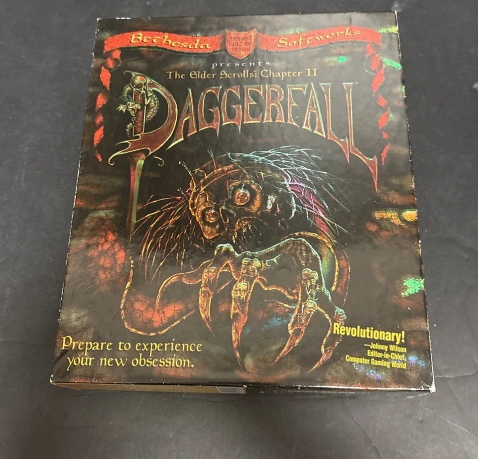 Elder Scrolls Chapter 2 Daggerfall PC Game DOS Windows 1996 Manual CD-ROM Tested - Image 3 of 4