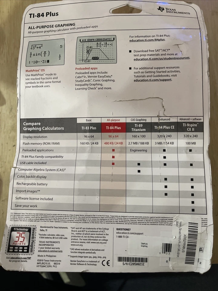 Texas Instruments TI-84 Plus Graphing Calculator - Image 2 of 2