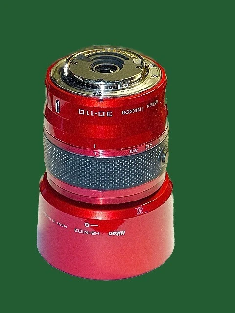 Nikon 1 J1 10.1MP Digital Camera -Red (w/ VR 10-30mm, 30-110mm Lenses, oem bag,) - Image 3 of 4