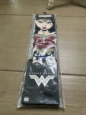 DC Comics Wonder Woman Gal Gadot Character Collection 360 Crew Socks 1 Pair NEW