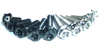 KTM STYLE M5x16 TWIN DRIVE TITANIUM RACE SPEC BOLTS SCREWS No Rust 0025050166