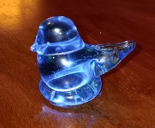 Art Glass Bluebird of Happiness 2  signed Ron Ray 1992
