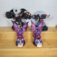 Skylanders Undead Element Lot 4 Figures 2x Cynder Eye Brawl Night Shift Toys