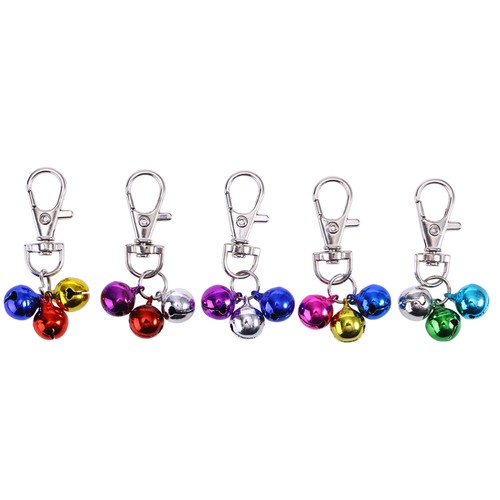 2 Pezzi Mini Campanelle Colori Assortiti per Animali Domestici Cane Cucciolo Collare Decorazione (Casuale - Foto 7 di 12