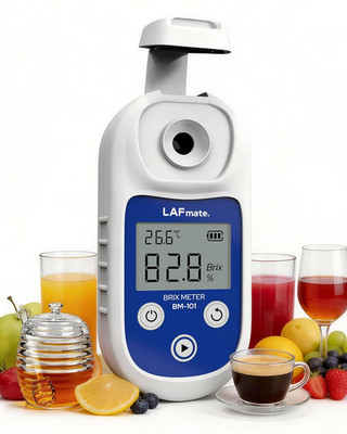 Brix Refractometer 0-95% ±0.2%, Digital Refractometer with ATC, IP65 Brix Meter