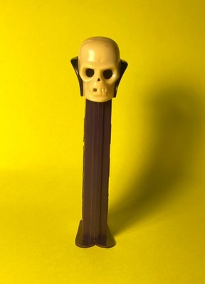 Vintage Dr. Skull PEZ Dispenser | Purple Stem | 3.9 With Feet