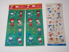 Lot 3 Packs Hallmark Peanuts Snoopy Graduation Stickers NEW 