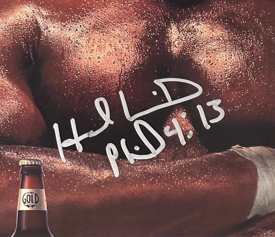 Mike Tyson & Evander Holyfield Signed Bite Fight Poster 21x22 JSA WB493547 - Image 2 of 4