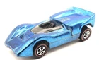 Hot Wheels Redline 1968 McLaren M6A Light Blue Black Interior US Vintage
