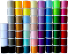60 Spools Sewing Thread Kits Polyester for Hand  Machine Sewing Total 6000Yards