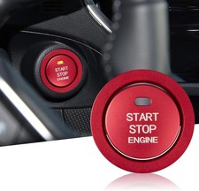 Aluminum Engine Start Stop Push Button Cover Trim Compatible with Car Engine