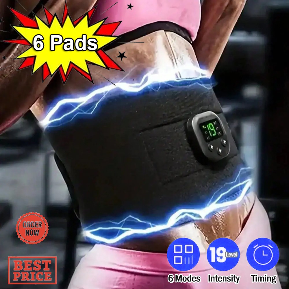 Máquina tónica muscular eléctrica EMS correa tonificadora quemador de simulación ABS modelador de vientre