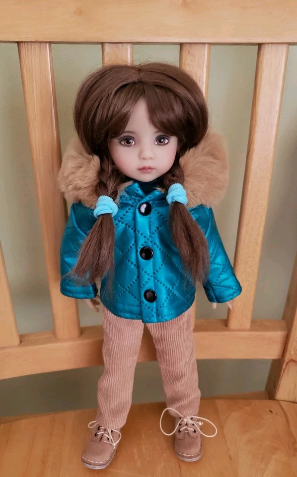 Conjunto para muñeca Dianna Effner Little Darling, Paola hecha a mano, chaqueta, pantalones, top Foto 3 de 4