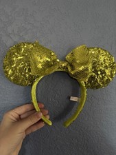 Disney Minnie Mouse Ears Neon Sequin Bow